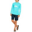 Camiseta Lycra Infantil Quiksilver Surf All Times Kids Azul-Q531K0008- -4-
